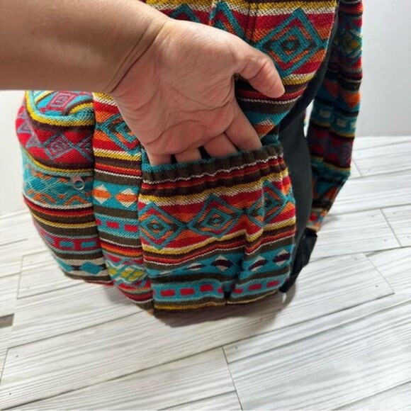 Boho Tribal Pattern Backpack Native Southwestern Ethnic‎ Vibes School Travel main image 9